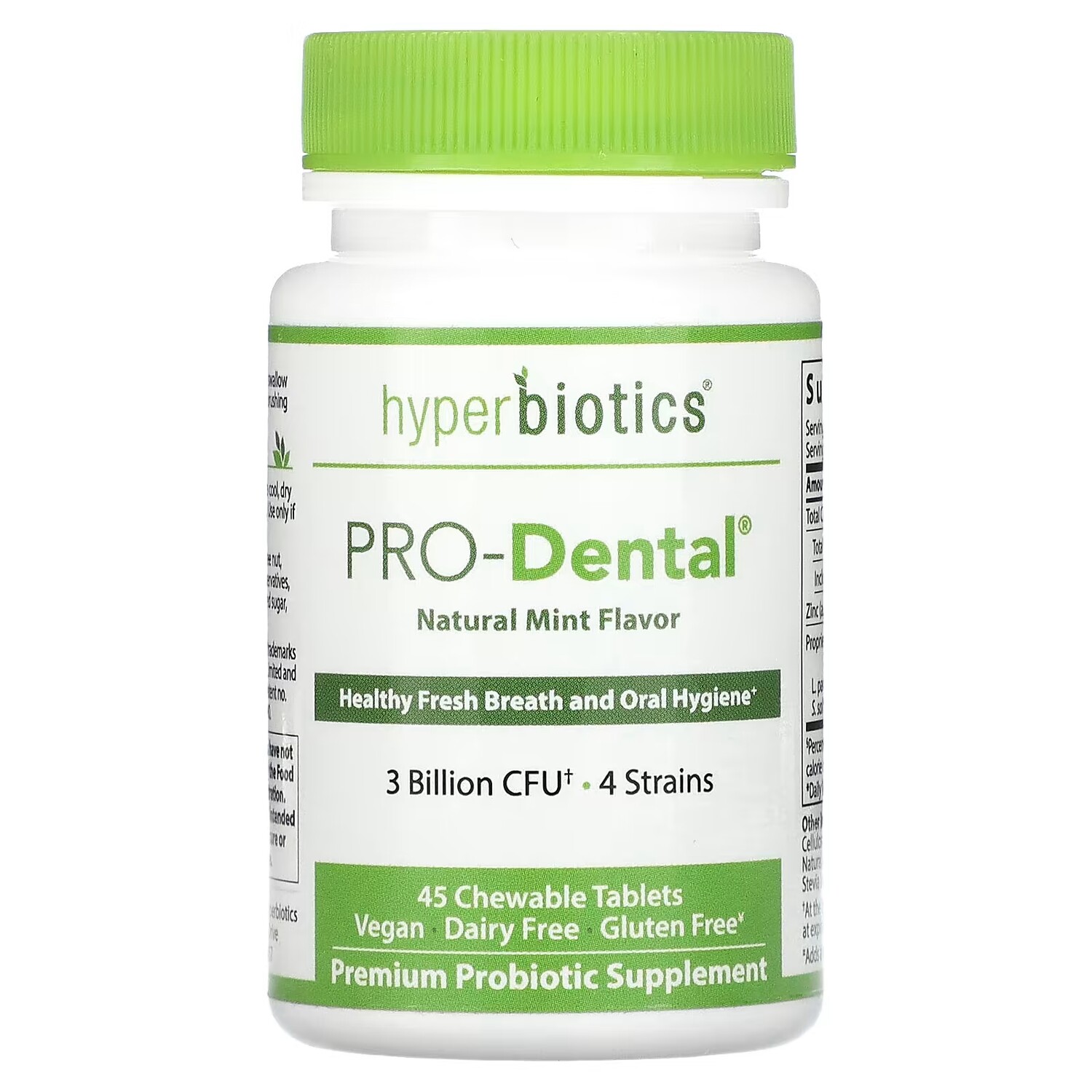 Hyperbiotics PRO-Dental Natural Mint 3 миллиарда КОЕ, 45 жевательных таблеток
Hyperbiotics PRO-Dental Natural Mint 3 миллиарда КОЕ, 45 жевательных таблеток