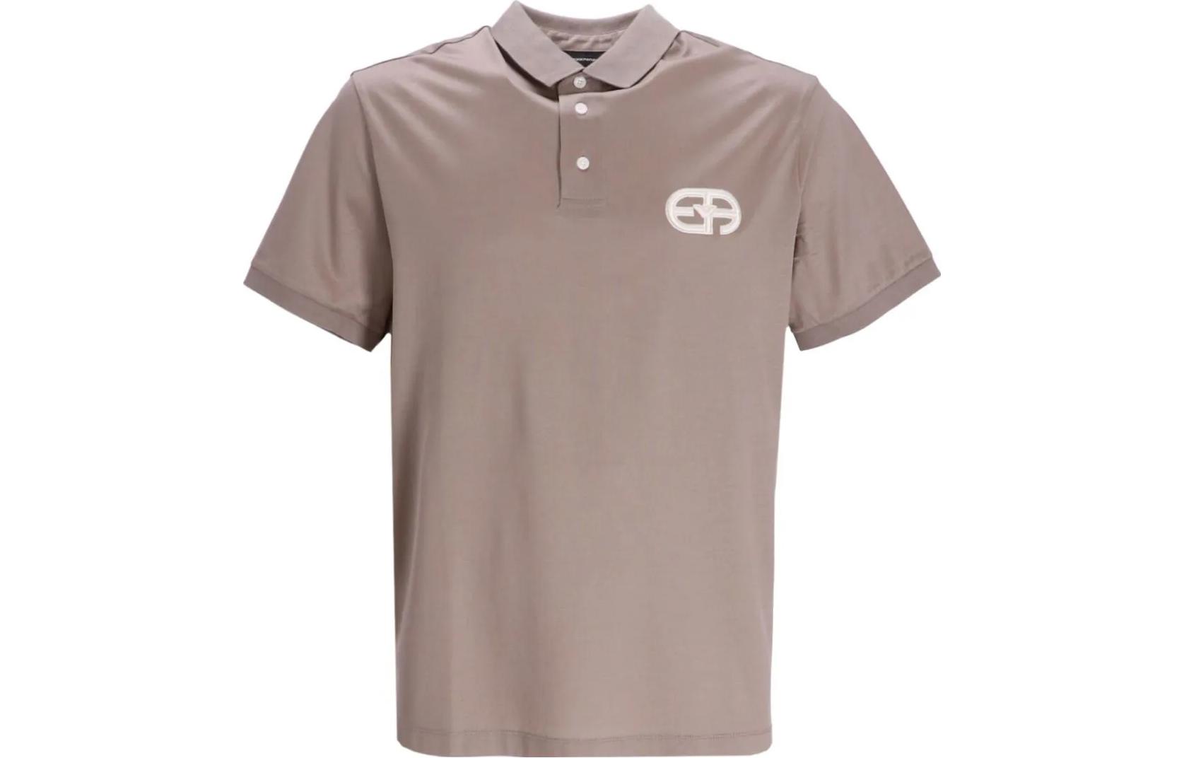 Поло с коротким рукавом и нашивкой-логотипом EMPORIO ARMANI, цвет тауп
Поло с коротким рукавом и нашивкой-логотипом EMPORIO ARMANI, цвет тауп