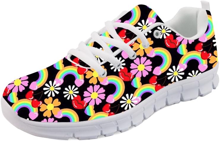 Кроссовки Forchrinse с милым рисунком мопса, спортивные, для бега и занятий в спортзале, унисекс, легкие, на шнуровке, спортивные кроссовки, Rainbow Floral
Кроссовки Forchrinse с милым рисунком мопса, спортивные, для бега и занятий в спортзале, унисекс, легкие, на шнуровке, спортивные кроссовки, Rainbow Floral