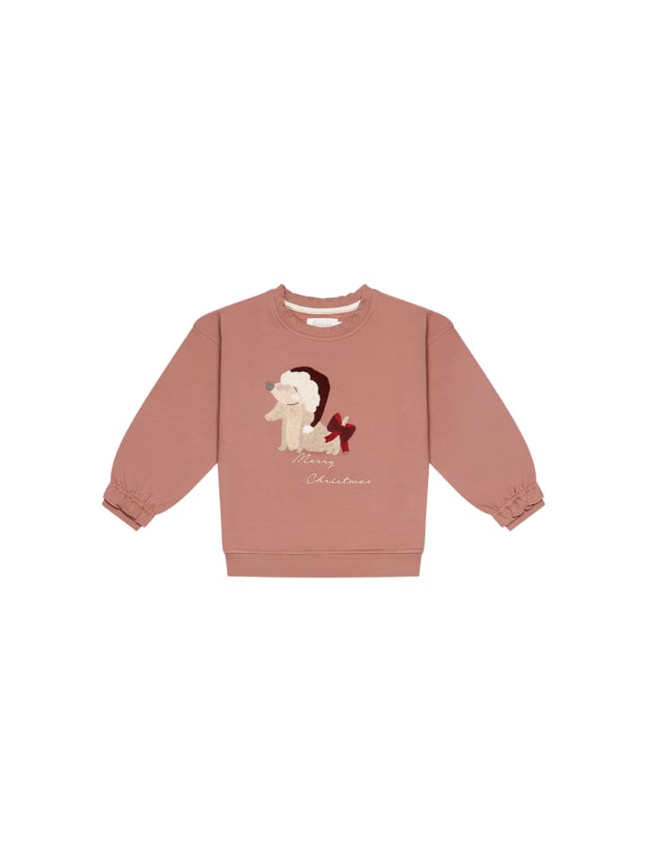 Leevje Свободная толстовка с изображением таксы в рождественской шапочке и бантике, светло-бордового цвета
Leevje Свободная толстовка с изображением таксы в рождественской шапочке и бантике, светло-бордового цвета