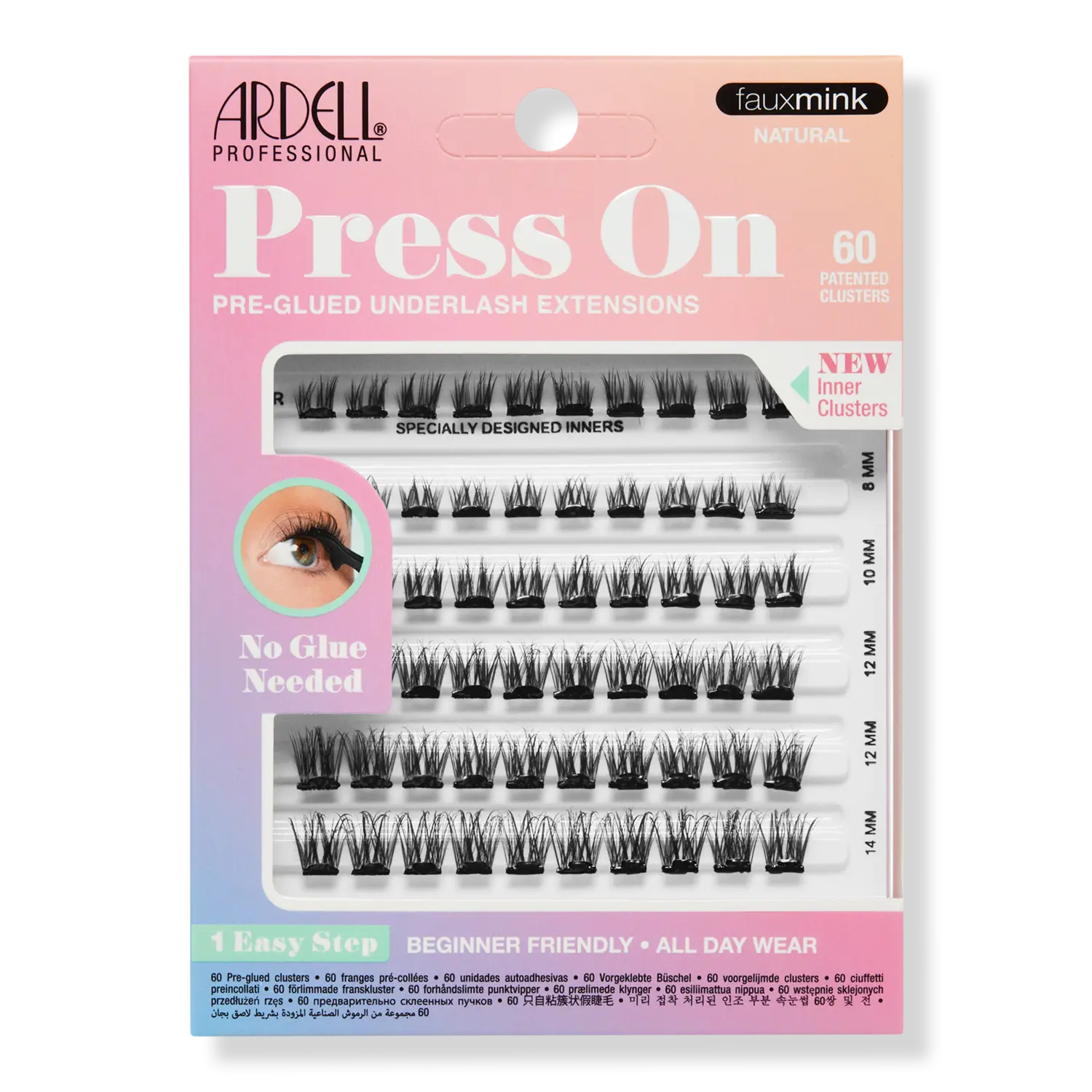 Накладные ресницы с клеевой основой, имитация натуральной норки. Ardell
Накладные ресницы с клеевой основой, имитация натуральной норки. Ardell