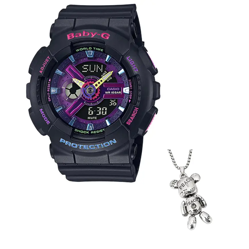 CASIO Часы Women's BABY-G Purple Watch BA-110TM-1APR, Black Dial
CASIO Часы Women's BABY-G Purple Watch BA-110TM-1APR, Black Dial