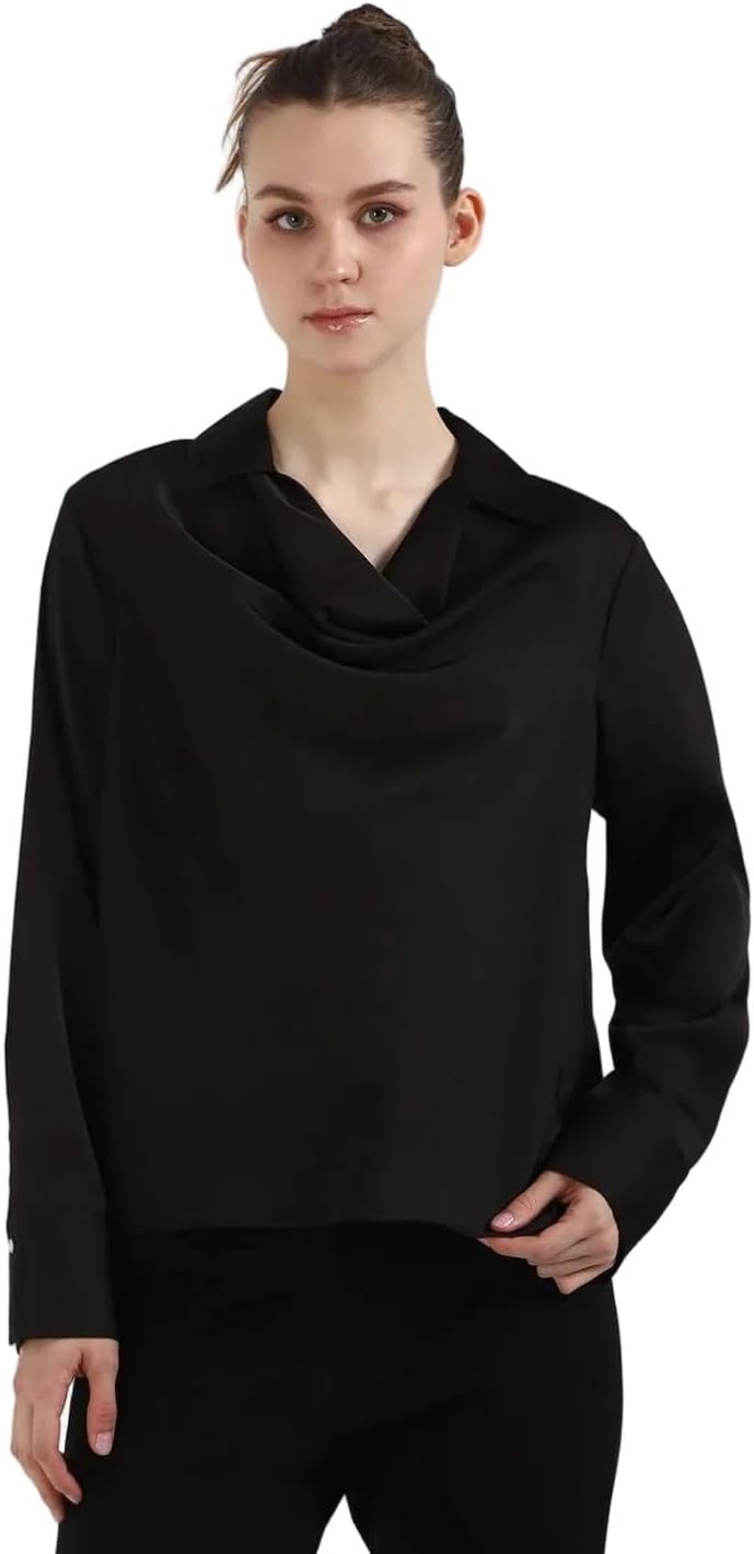 Женская блузка Calvin Klein Jeans с длинным рукавом и драпированным воротником, Black
Женская блузка Calvin Klein Jeans с длинным рукавом и драпированным воротником, Black