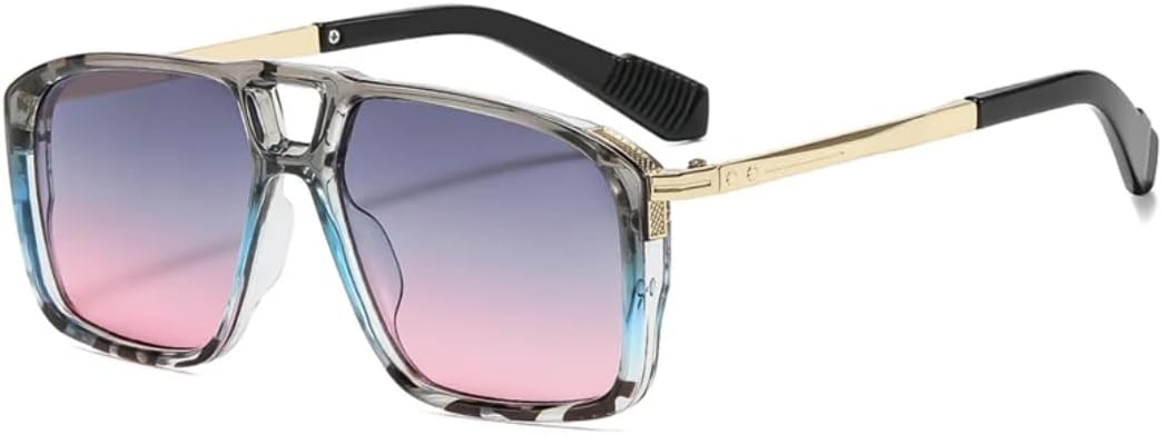 Солнцезащитные очки в стиле ретро с заклепками, двойной перемычкой, квадратной формы, градиентный оттенок UV400, модные мужские очки для активного отдыха с леопардовым принтом TVTBBVV, Grey Pink Gradient
Солнцезащитные очки в стиле ретро с заклепками, двойной перемычкой, квадратной формы, градиентный оттенок UV400, модные мужские очки для активного отдыха с леопардовым принтом TVTBBVV, Grey Pink Gradient