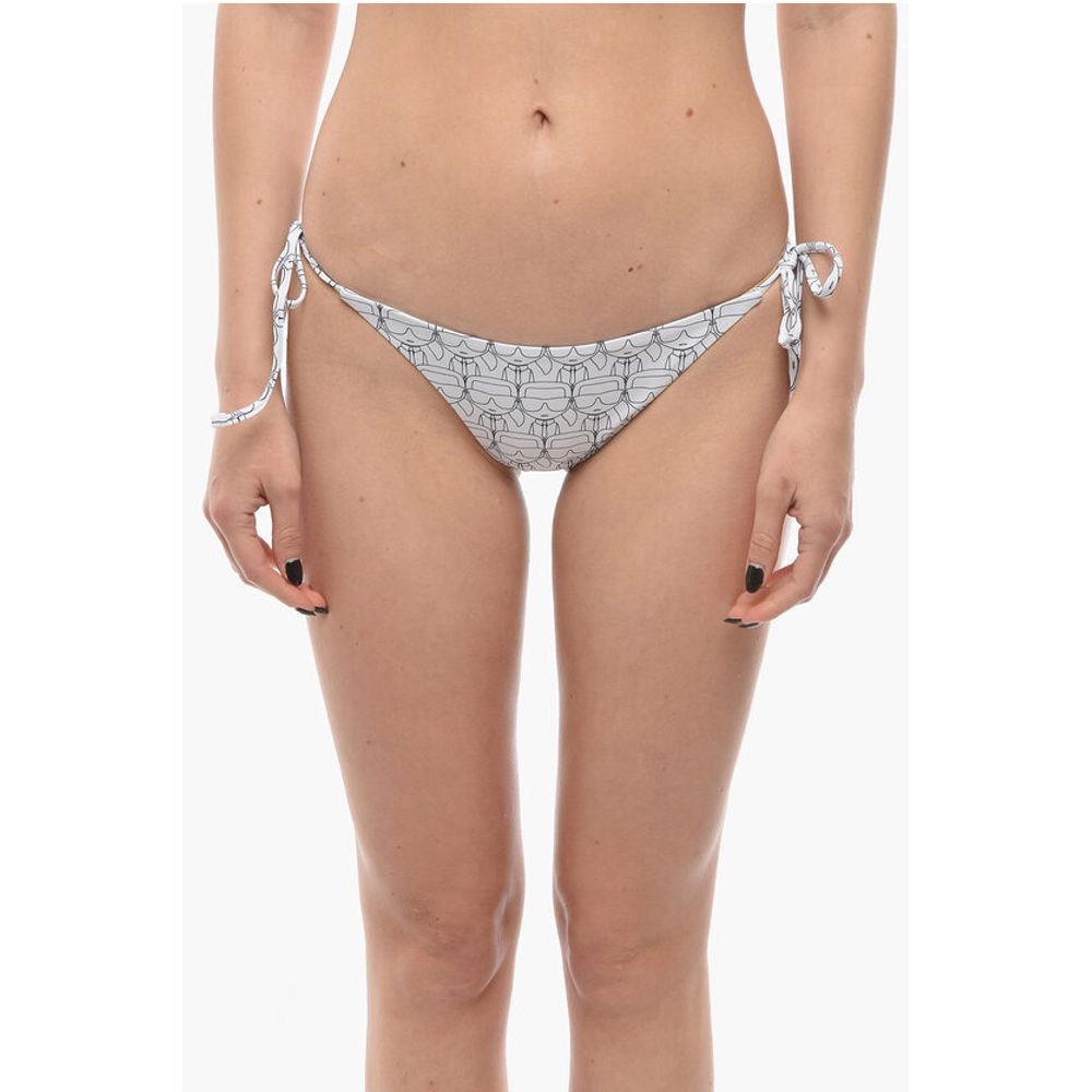 Бикини с завязками по бокам и культовым принтом Karl Lagerfeld, White
Бикини с завязками по бокам и культовым принтом Karl Lagerfeld, White