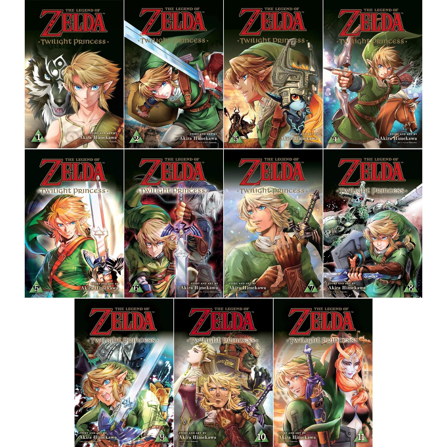 Legend of Zelda Twilight Princess Manga Vol. 1-11 by Akira Himekawa (Viz Media)
Legend of Zelda Twilight Princess Manga Vol. 1-11 by Akira Himekawa (Viz Media)