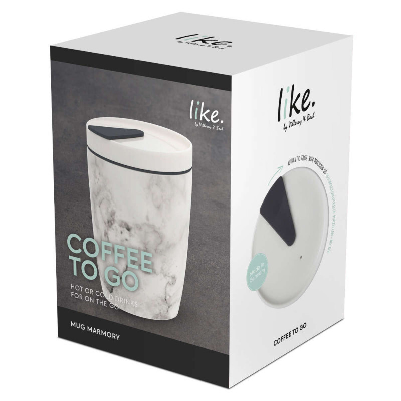 Кружка Coffee To Go Marmory с крышкой 0,29 л like. by Villeroy & Boch, белый/серый
Кружка Coffee To Go Marmory с крышкой 0,29 л like. by Villeroy & Boch, белый/серый