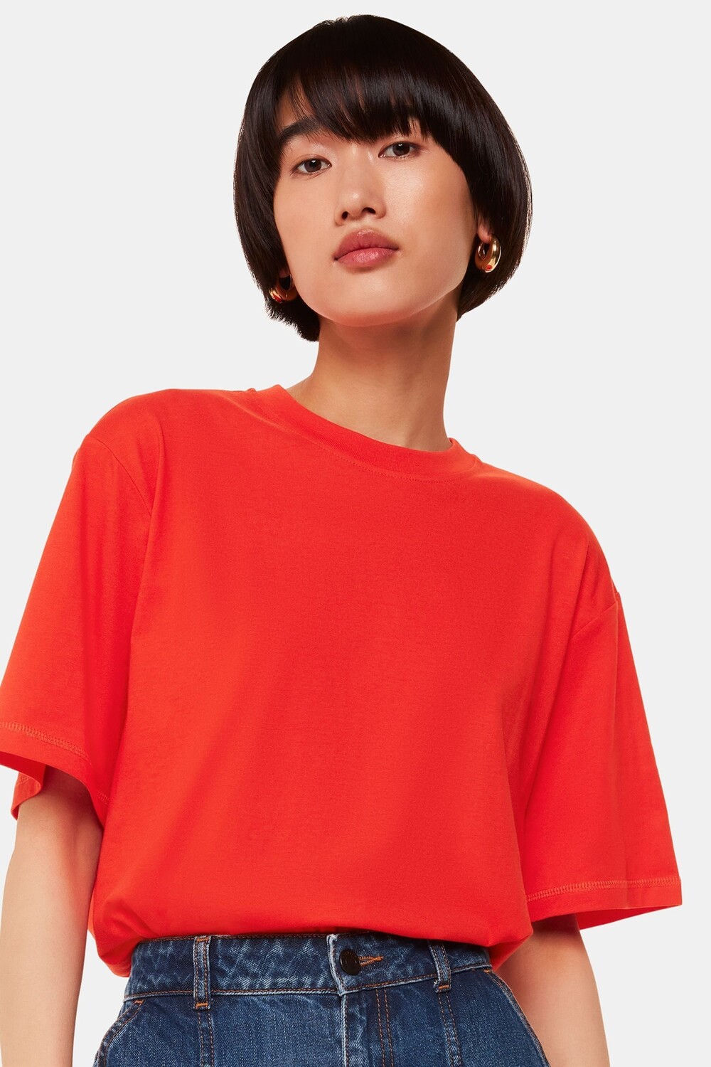 Футболка свободного кроя из 100% хлопка Whistles, красный
Футболка свободного кроя из 100% хлопка Whistles, красный