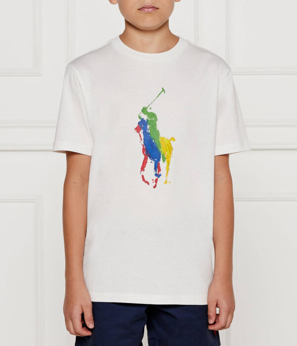 Футболка детская Polo Ralph Lauren с разноцветным логотипом бренда, белый
Футболка детская Polo Ralph Lauren с разноцветным логотипом бренда, белый