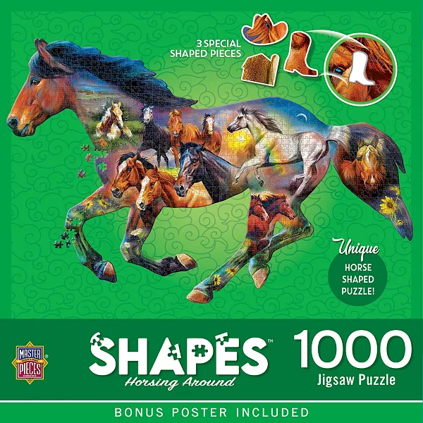 Фигуры - пазл из 1000 деталей в форме фигур. Masterpieces Puzzles, multicolor
Фигуры - пазл из 1000 деталей в форме фигур. Masterpieces Puzzles, multicolor