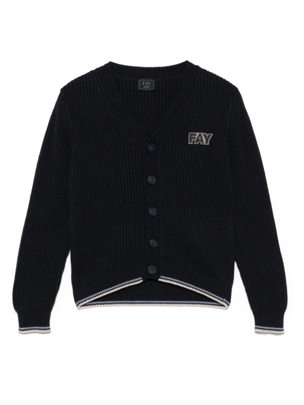 Кардиган с нашивкой-логотипом Fay Kids, синий
Кардиган с нашивкой-логотипом Fay Kids, синий