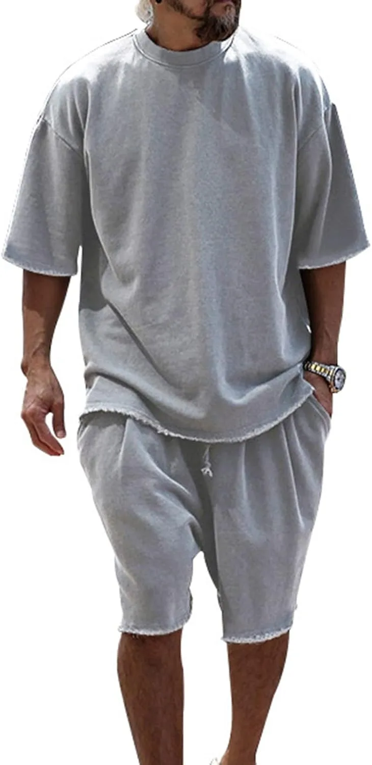 Мужской спортивный сет: футболка с коротким рукавом и шорты для бега CHXLQQX
Мужской спортивный сет: футболка с коротким рукавом и шорты для бега CHXLQQX