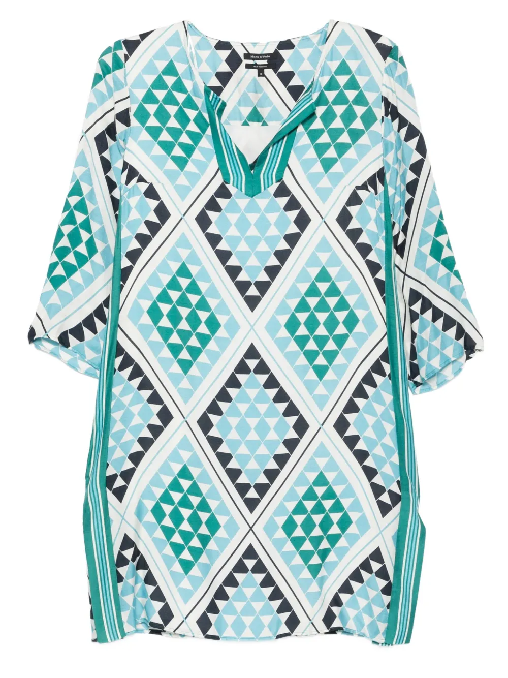 Платье миди с геометрическим принтом и V-образным вырезом Marc O'Polo, белый
Платье миди с геометрическим принтом и V-образным вырезом Marc O'Polo, белый