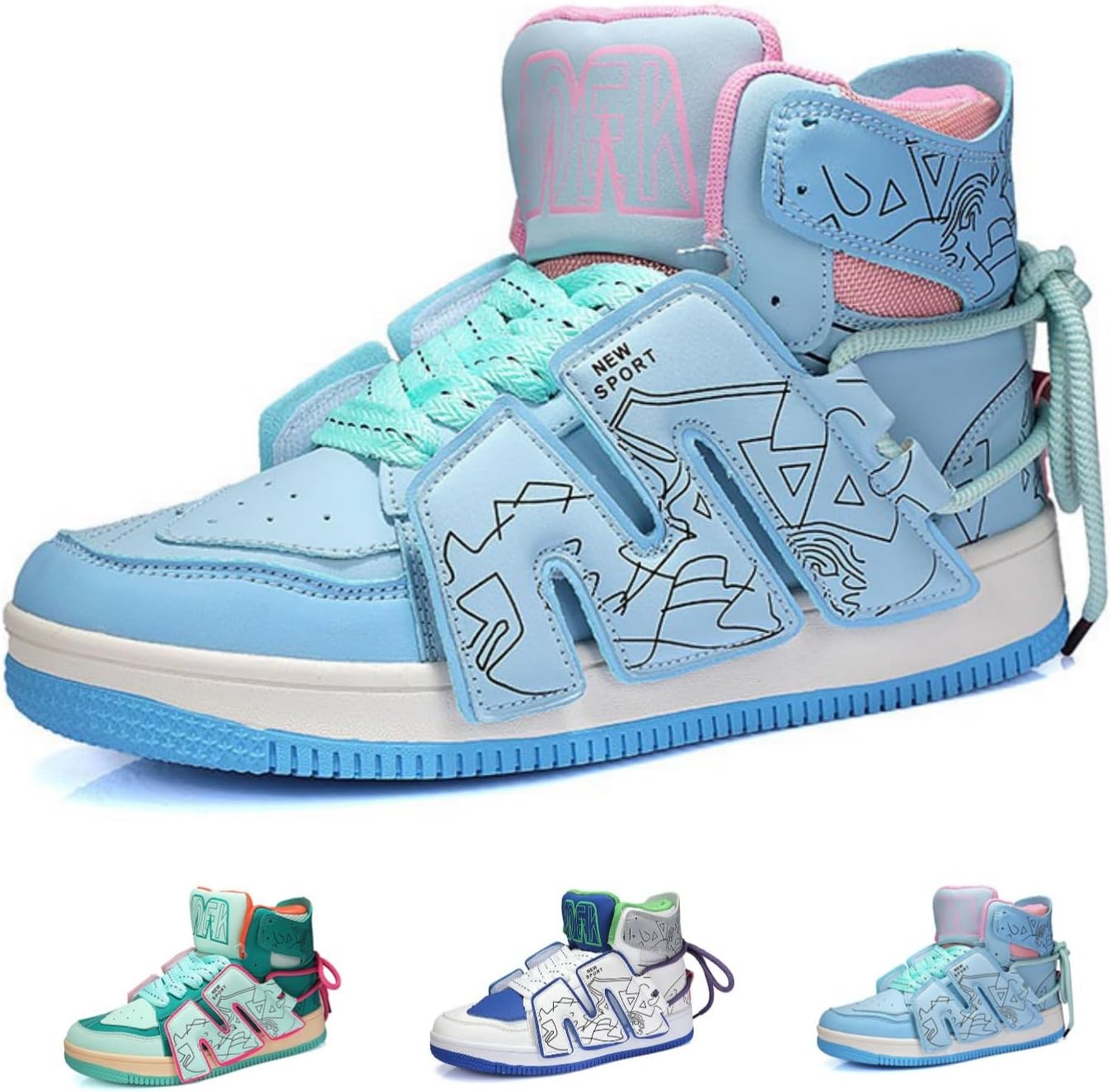 Мужские ретро-кроссовки MACEFIL с высоким верхом, цветными блоками, модные массивные, повседневные, дышащие, удобные спортивные обувь, синий/розовый
Мужские ретро-кроссовки MACEFIL с высоким верхом, цветными блоками, модные массивные, повседневные, дышащие, удобные спортивные обувь, синий/розовый