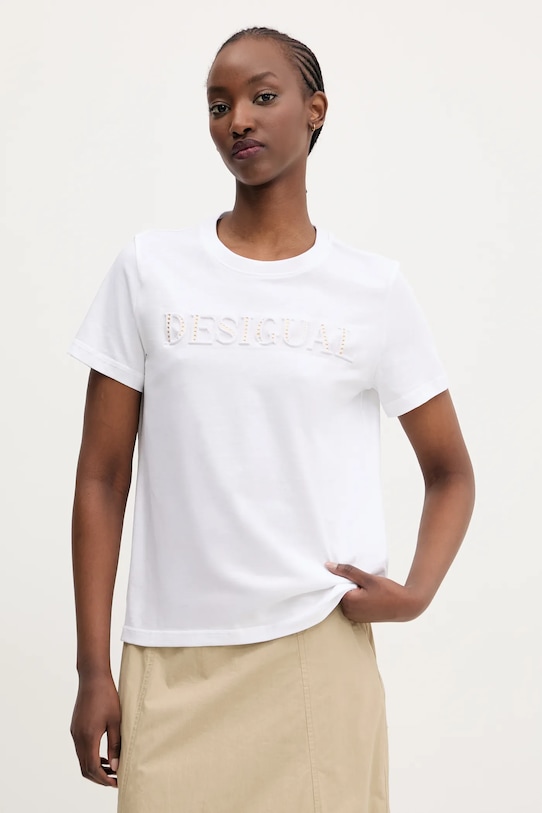 Хлопковая футболка Brandy Desigual, белый
Хлопковая футболка Brandy Desigual, белый