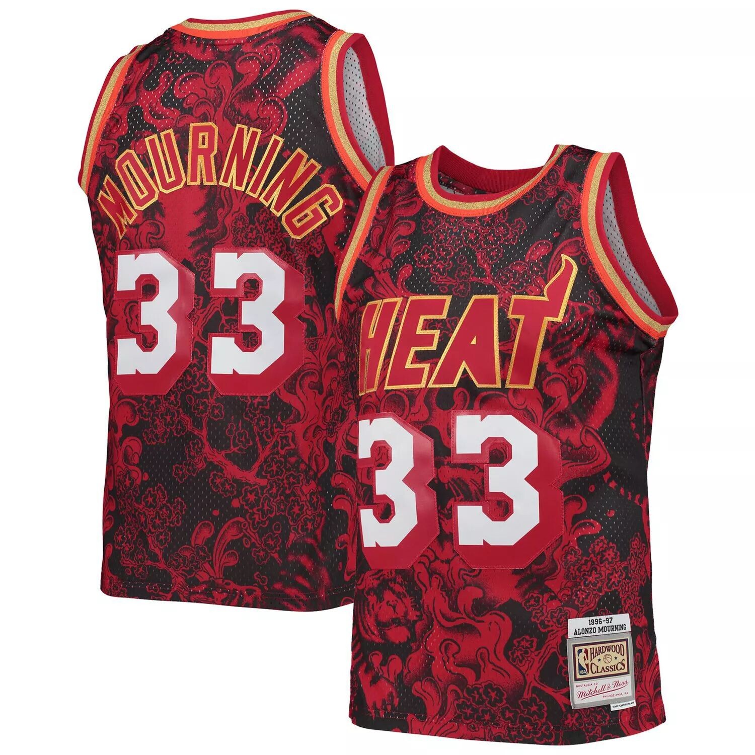 Мужское джерси Mitchell & Ness Alonzo Mourning Red Miami Heat Hardwood Classics 1996-97 Lunar New Year Swingman Jersey
Мужское джерси Mitchell & Ness Alonzo Mourning Red Miami Heat Hardwood Classics 1996-97 Lunar New Year Swingman Jersey