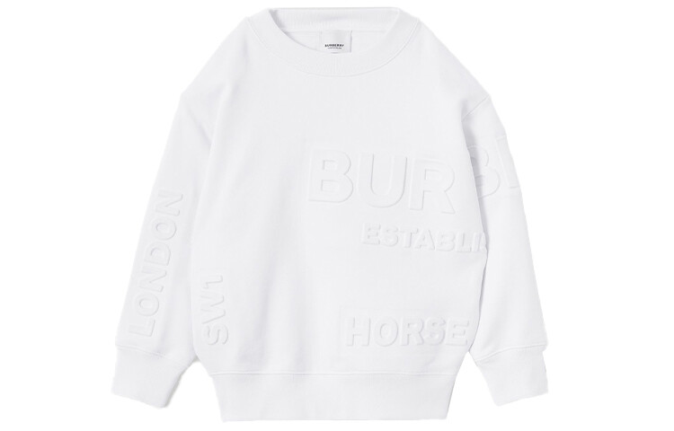 Толстовка детская Burberry с выпуклым логотипом, белый
Толстовка детская Burberry с выпуклым логотипом, белый