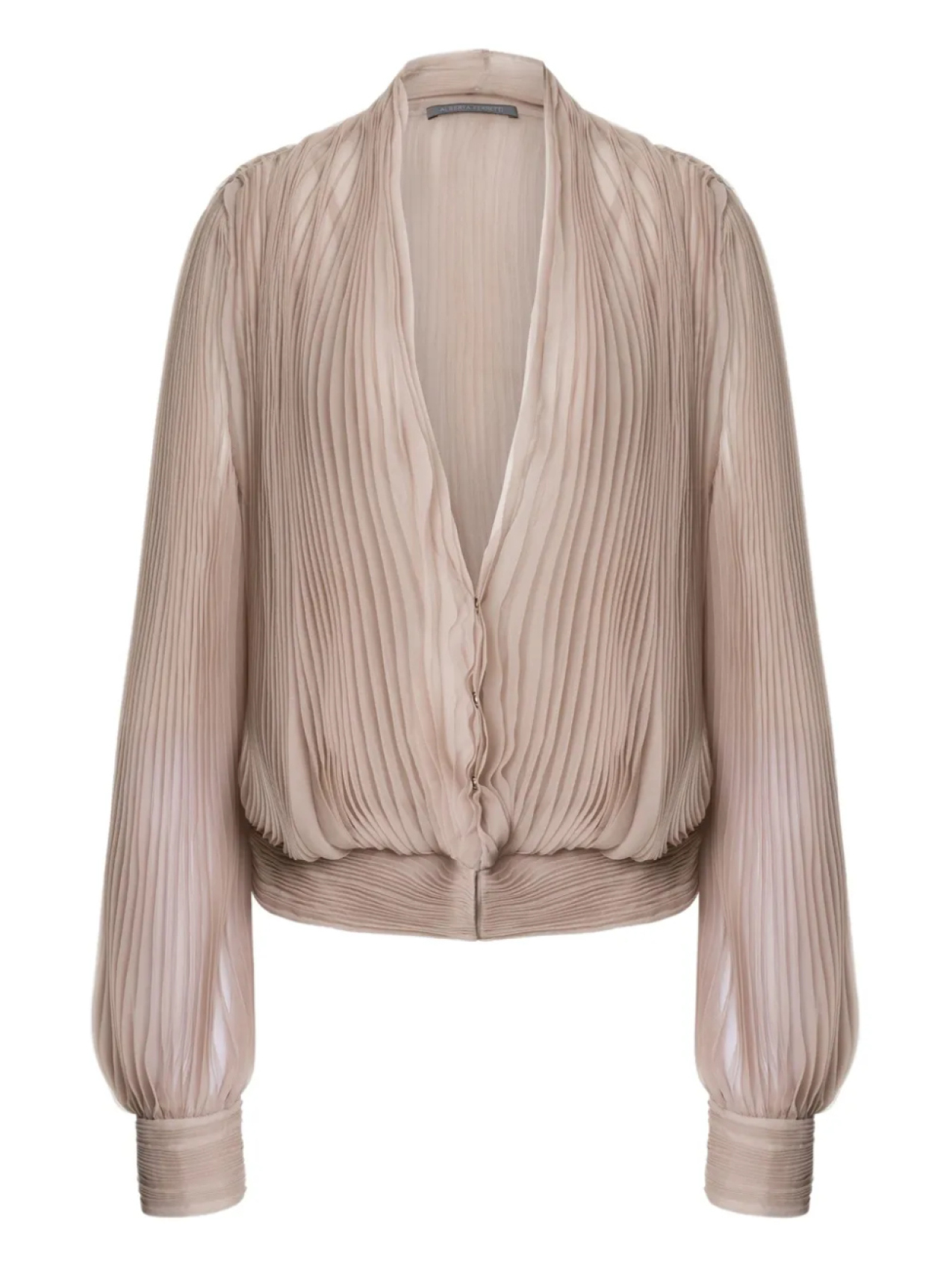 Шелковый жакет Alberta Ferretti, нейтральный
Шелковый жакет Alberta Ferretti, нейтральный