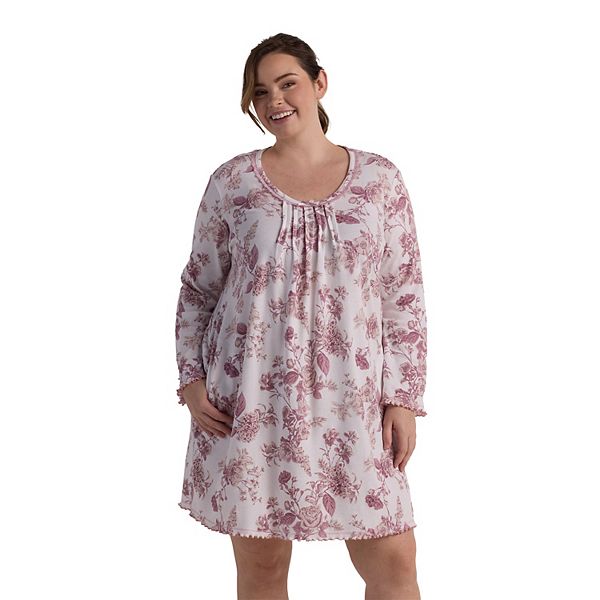 Хлопковая ночная сорочка Plus size Miss Elaine Essentials, Berry Floral
Хлопковая ночная сорочка Plus size Miss Elaine Essentials, Berry Floral