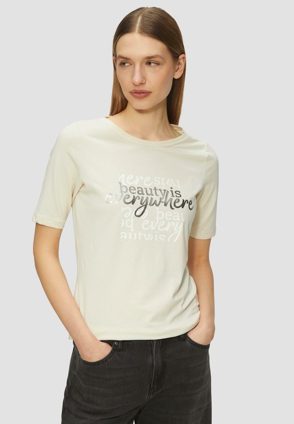 Футболка с принтом ELASTISCHES MIT FRONT s.Oliver, бежевый
Футболка с принтом ELASTISCHES MIT FRONT s.Oliver, бежевый