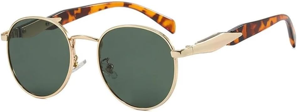 Винтажные круглые металлические солнцезащитные очки для женщин, модные ретро-очки для женщин, стильные очки для мужчин с защитой от УФ-излучения UV400 HYYZZC, Gold Leopard Green
Винтажные круглые металлические солнцезащитные очки для женщин, модные ретро-очки для женщин, стильные очки для мужчин с защитой от УФ-излучения UV400 HYYZZC, Gold Leopard Green