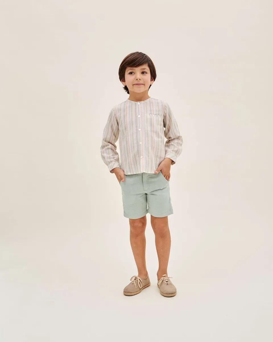 Полосатая рубашка для мальчика с карманом Dadati, мультиколор
Полосатая рубашка для мальчика с карманом Dadati, мультиколор