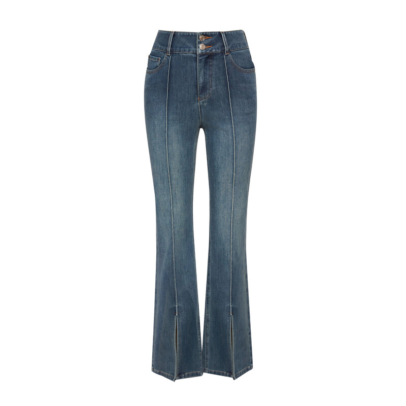 Повседневные джинсы Deep Breath с разрезом спереди, синий
Повседневные джинсы Deep Breath с разрезом спереди, синий