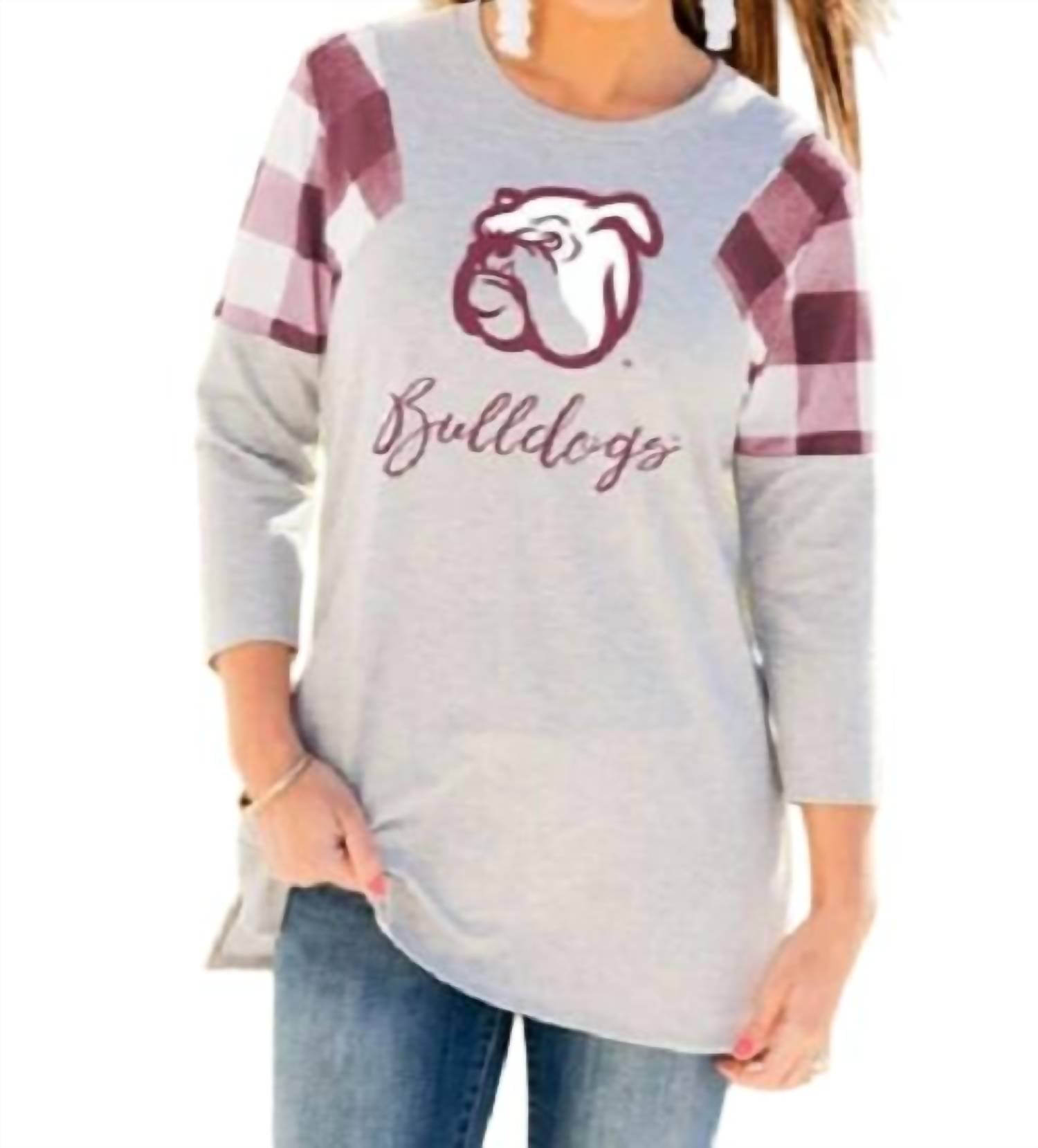 Туника Get In Check Университета штата Миссисипи серого/красного цвета Gameday Couture
Туника Get In Check Университета штата Миссисипи серого/красного цвета Gameday Couture