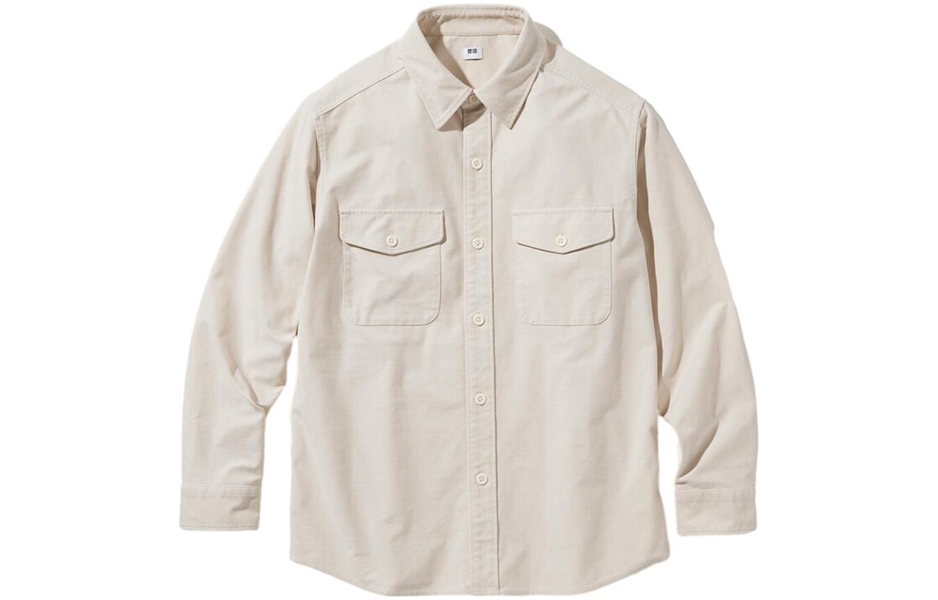 Рубашка мужская молочно-белая Uniqlo, слоновая кость
Рубашка мужская молочно-белая Uniqlo, слоновая кость