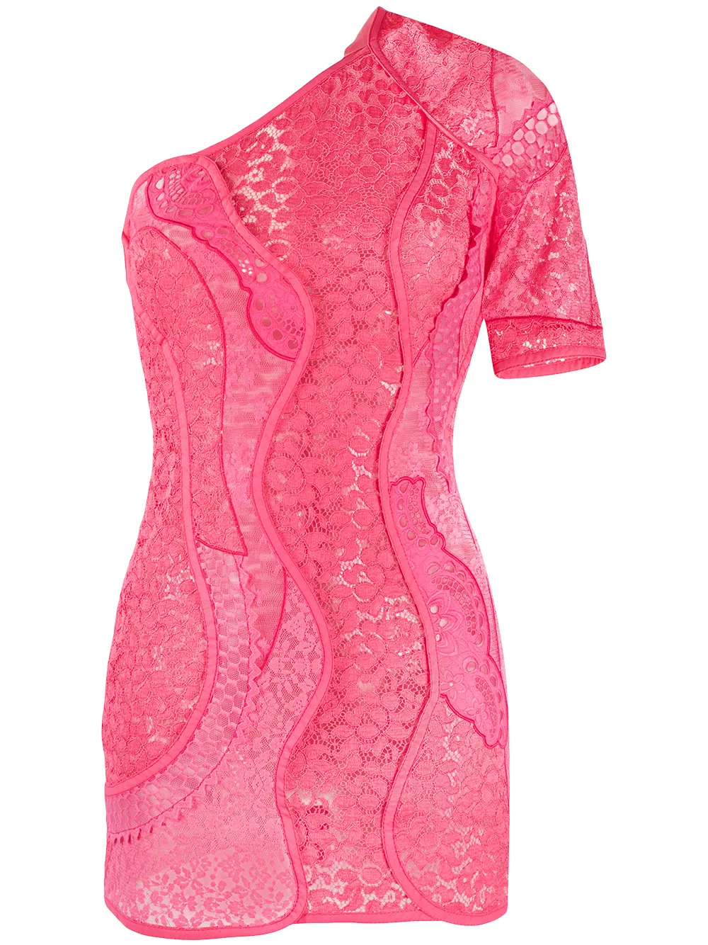 Кружевное платье мини на одно плечо STELLA MCCARTNEY, розовый
Кружевное платье мини на одно плечо STELLA MCCARTNEY, розовый