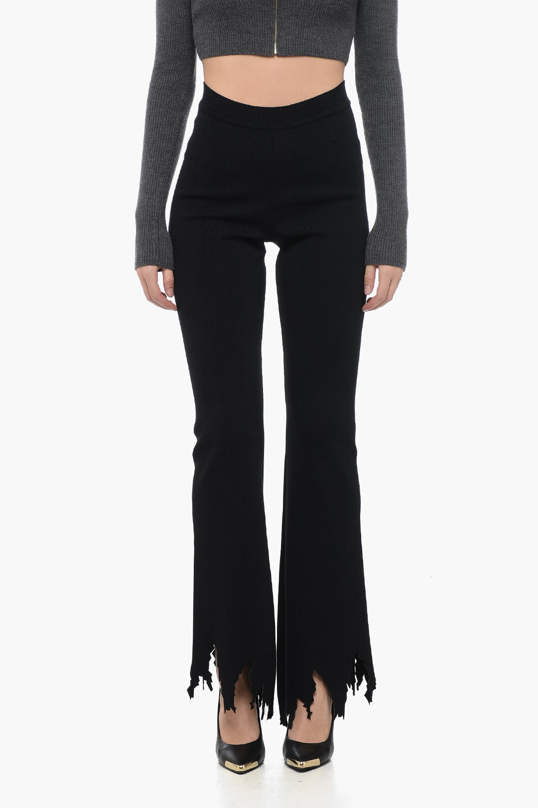 JWAnderson Эластичные брюки с высокой талией и лазерной резкой JW Anderson, черный
JWAnderson Эластичные брюки с высокой талией и лазерной резкой JW Anderson, черный