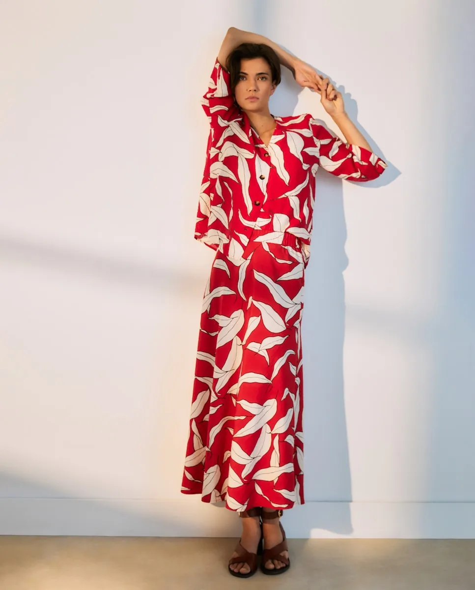 Длинная юбка с цветочным принтом Woman El Corte Inglés, красный
Длинная юбка с цветочным принтом Woman El Corte Inglés, красный