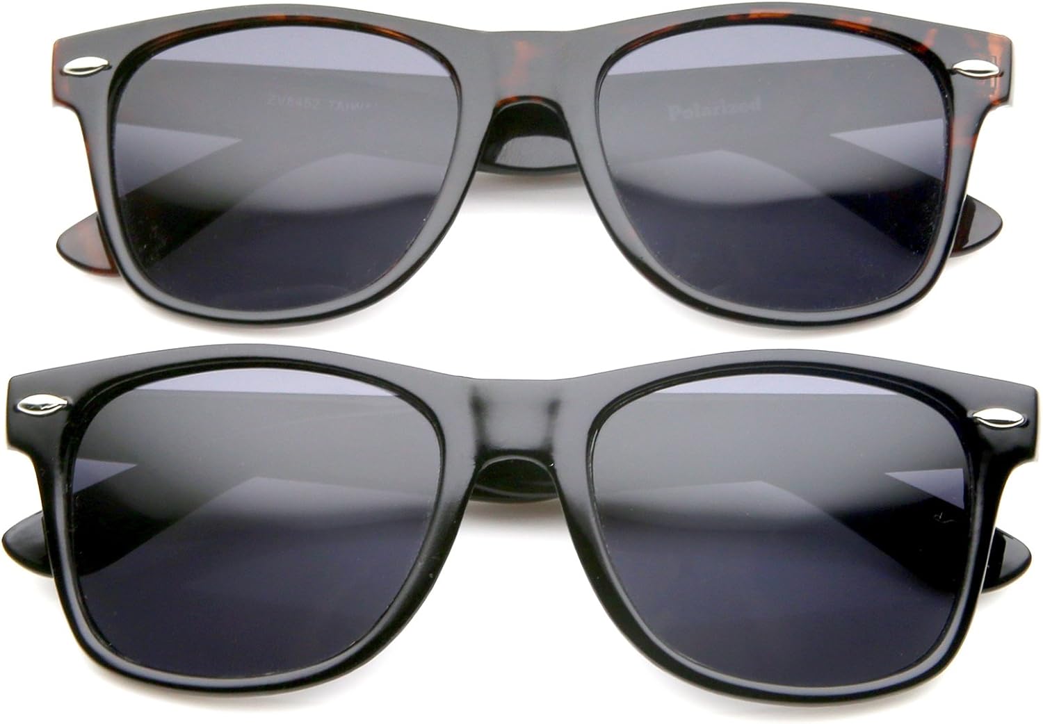 zeroUV - Классические солнцезащитные очки с цветными зеркальными линзами в квадратной оправе с роговым оправом для мужчин и женщин, 2 Pack | Polarized / Shiny Tortoise + Black
zeroUV - Классические солнцезащитные очки с цветными зеркальными линзами в квадратной оправе с роговым оправом для мужчин и женщин, 2 Pack | Polarized / Shiny Tortoise + Black