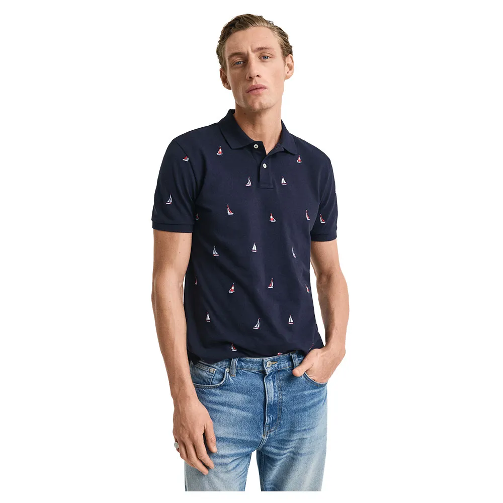 Поло с коротким рукавом Gant 2014046, синий
Поло с коротким рукавом Gant 2014046, синий