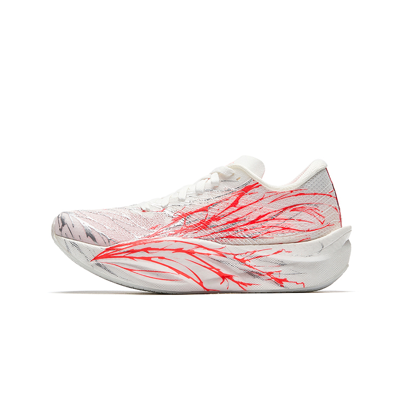 Кроссовки для бега с низким верхом, противоскользящие, износостойкие, для детей и подростков Antakids, белый/красный/серебряный 
Кроссовки для бега с низким верхом, противоскользящие, износостойкие, для детей и подростков Antakids, белый/красный/серебряный