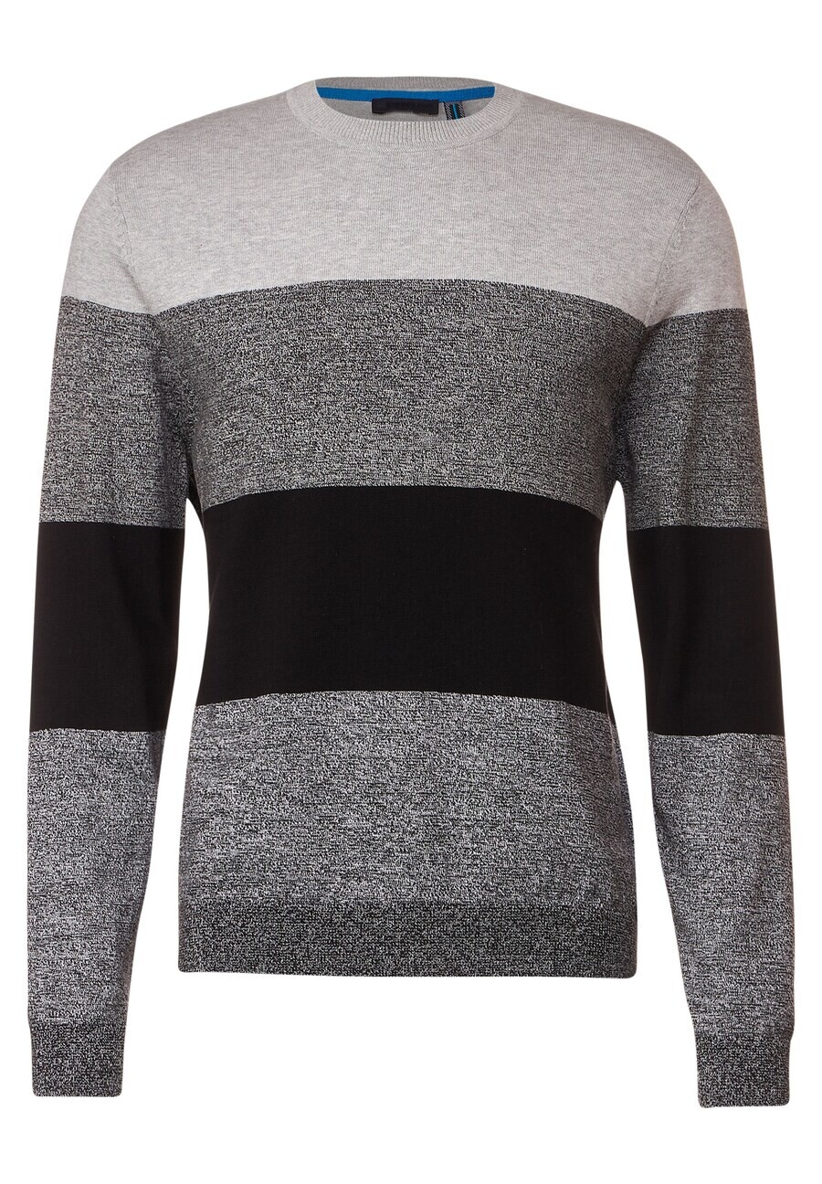 Свитер Street One Men, светло-серый/пятнистый серый 
Свитер Street One Men, светло-серый/пятнистый серый