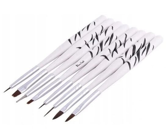 Набор кистей для дизайна ногтей, 8 шт. Deni Carte 
Набор кистей для дизайна ногтей, 8 шт. Deni Carte