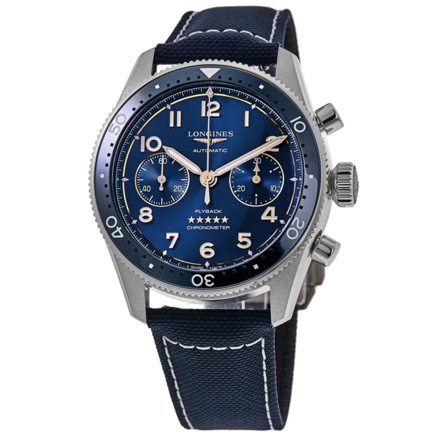 Мужские часы Longines Spirit Flyback с синим циферблатом и тканевым ремешком L3.821.4.93.2
Мужские часы Longines Spirit Flyback с синим циферблатом и тканевым ремешком L3.821.4.93.2