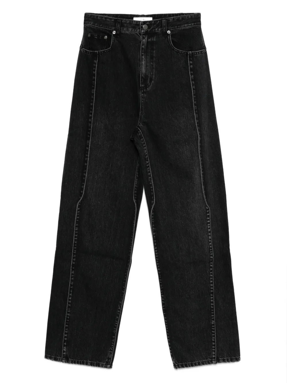 Джинсы с детальными швами Tibi, черный
Джинсы с детальными швами Tibi, черный