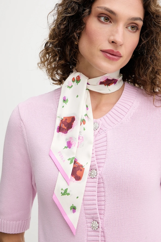 Шелковый шарф Furla, бежевый 
Шелковый шарф Furla, бежевый