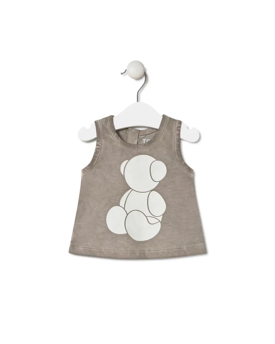 Детская футболка для девочки из окрашенного хлопка Bold Bear Tous, бежевый
Детская футболка для девочки из окрашенного хлопка Bold Bear Tous, бежевый