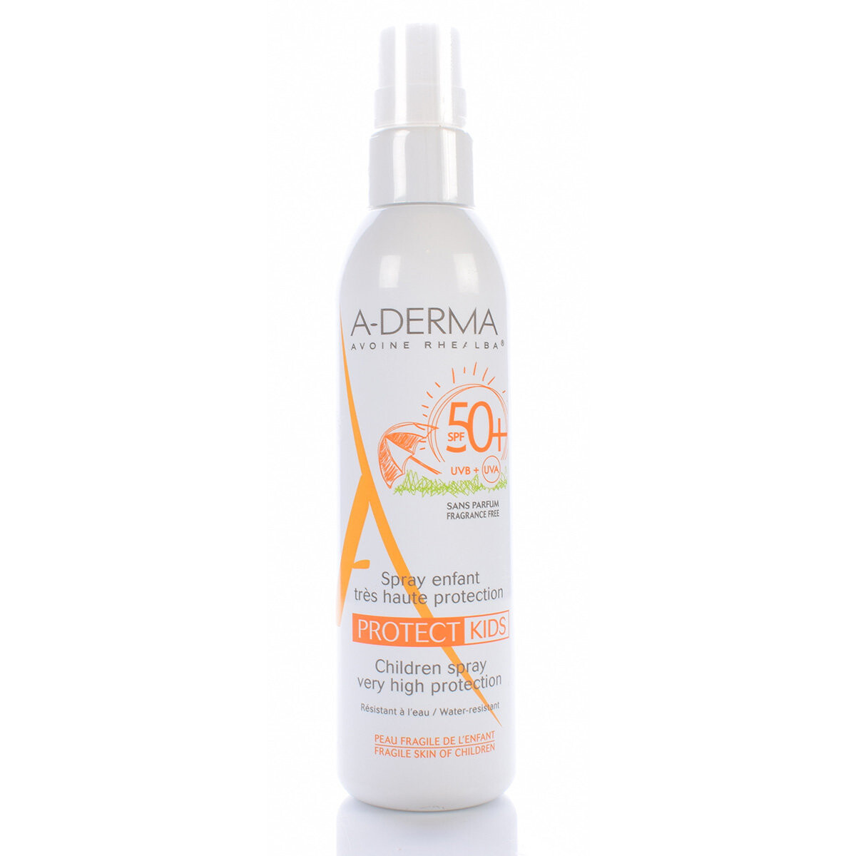 А-дерма, спрей детский, SPF 50+, 200 мл A-Derma
А-дерма, спрей детский, SPF 50+, 200 мл A-Derma
