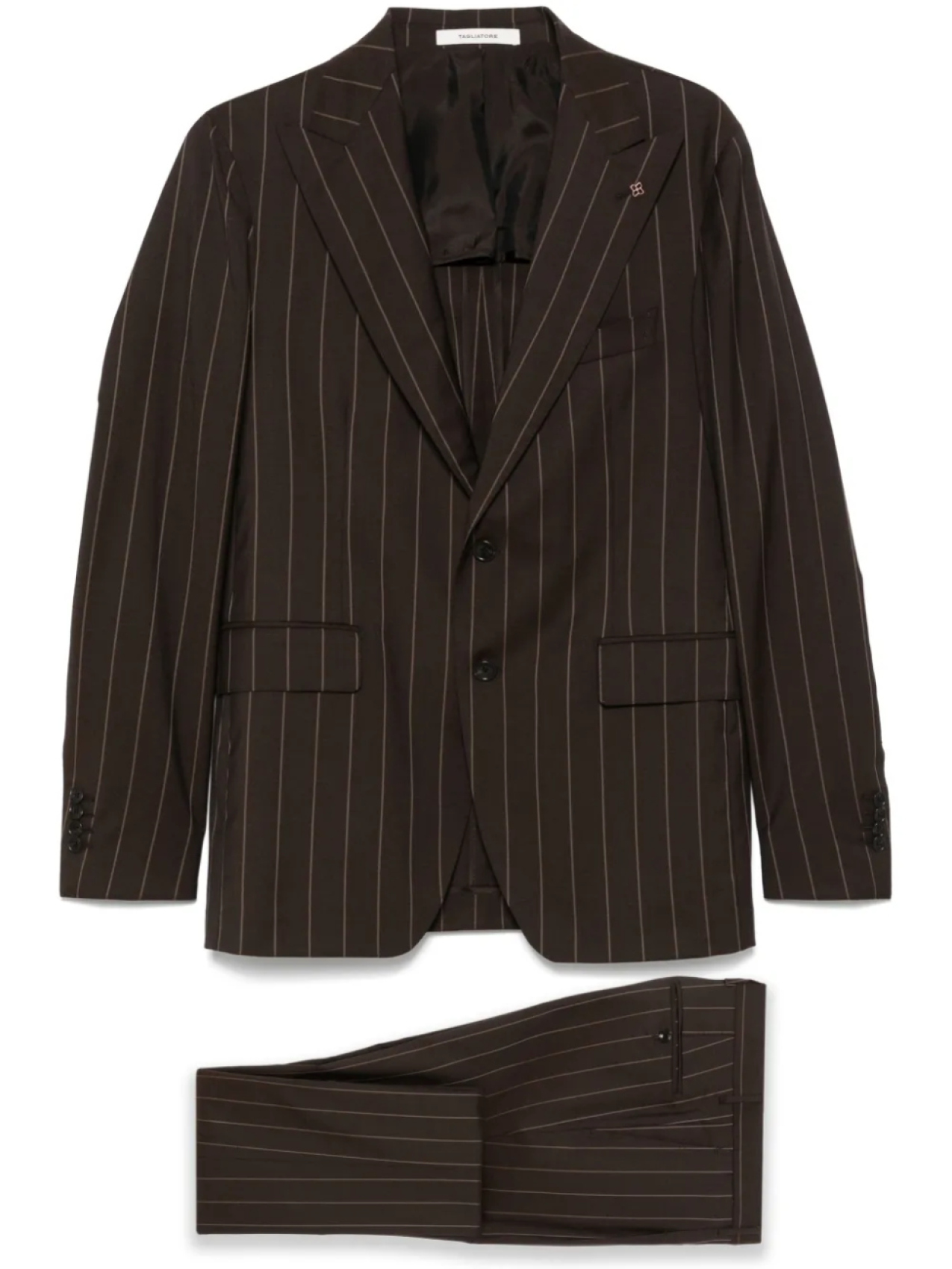 Tagliatore костюм в полоску, коричневый
Tagliatore костюм в полоску, коричневый