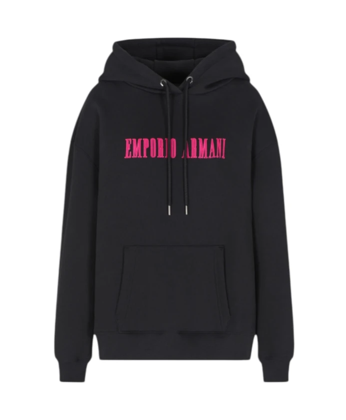 Толстовка с капюшоном и вышитым логотипом. Emporio Armani, черный
Толстовка с капюшоном и вышитым логотипом. Emporio Armani, черный