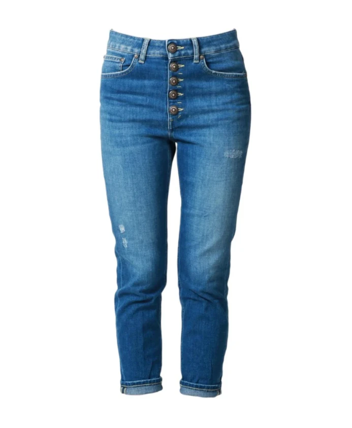 Синие джинсовые брюки, стандартная посадка, зауженный крой. Dondup, синий
Синие джинсовые брюки, стандартная посадка, зауженный крой. Dondup, синий