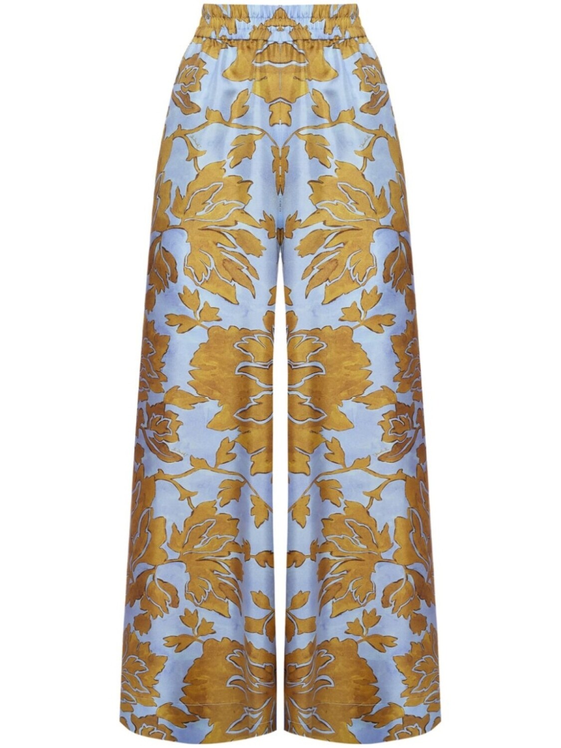 Шелковые брюки палаццо с цветочным принтом La DoubleJ, желтый
Шелковые брюки палаццо с цветочным принтом La DoubleJ, желтый
