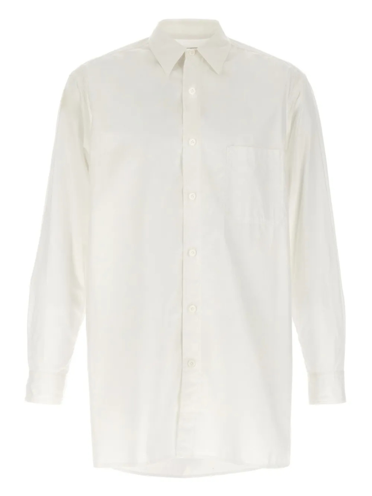Поплиновая рубашка Yohji Yamamoto, белый
Поплиновая рубашка Yohji Yamamoto, белый