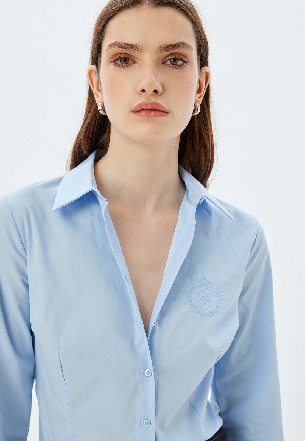 Блузка на пуговицах Koton, синий
Блузка на пуговицах Koton, синий