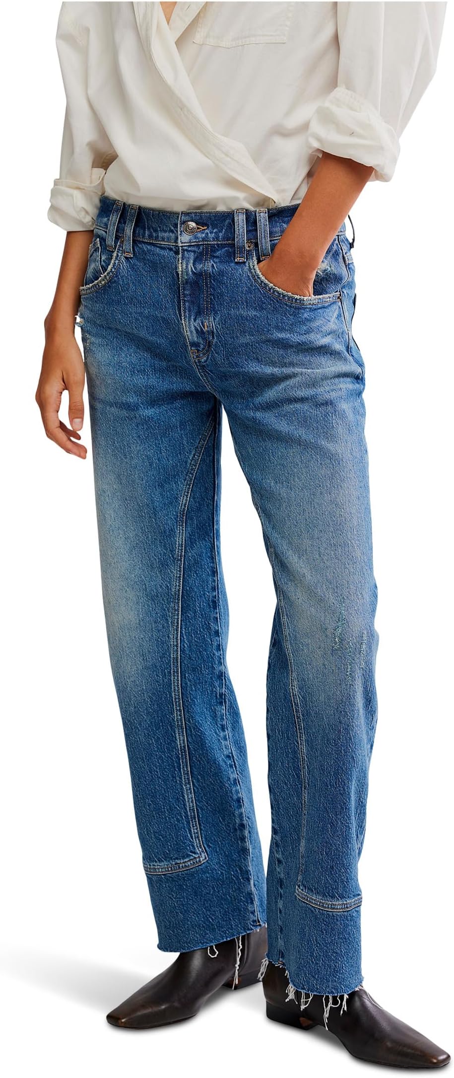 Джинсы Free People Women's Risk Taker Mid-Rise Straight, Chance
Джинсы Free People Women's Risk Taker Mid-Rise Straight, Chance