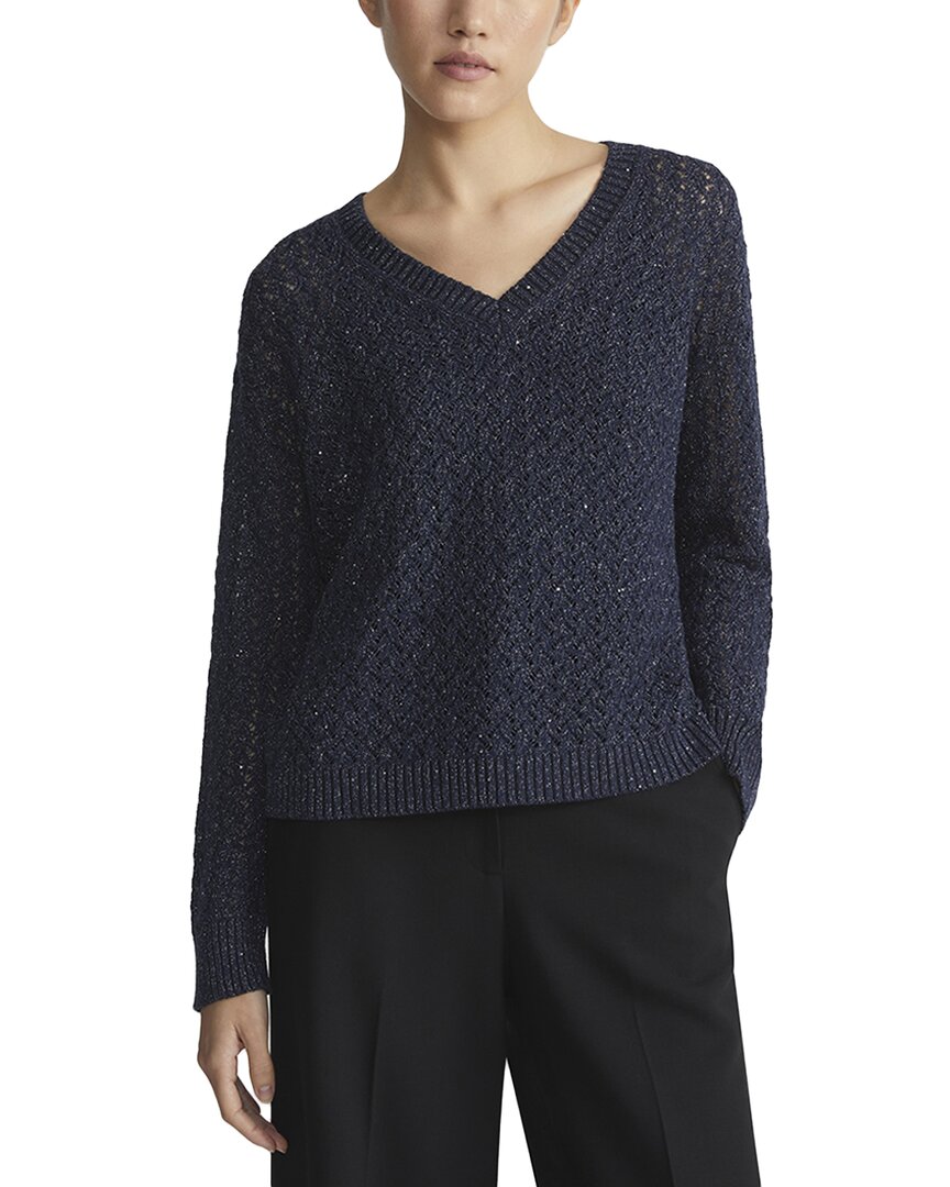 Лафайетт 148 Нью-Йорк Вязаный свитер с V-образным вырезом из смеси льна и шелка Lafayette 148 New York, синий
Лафайетт 148 Нью-Йорк Вязаный свитер с V-образным вырезом из смеси льна и шелка Lafayette 148 New York, синий